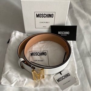 Moschino Couture white belt